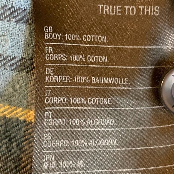 Volcom Men's Gaines Cotton Plaid Flannel Button Up Long Sleeve Shirt Size L - Picture 9 of 12